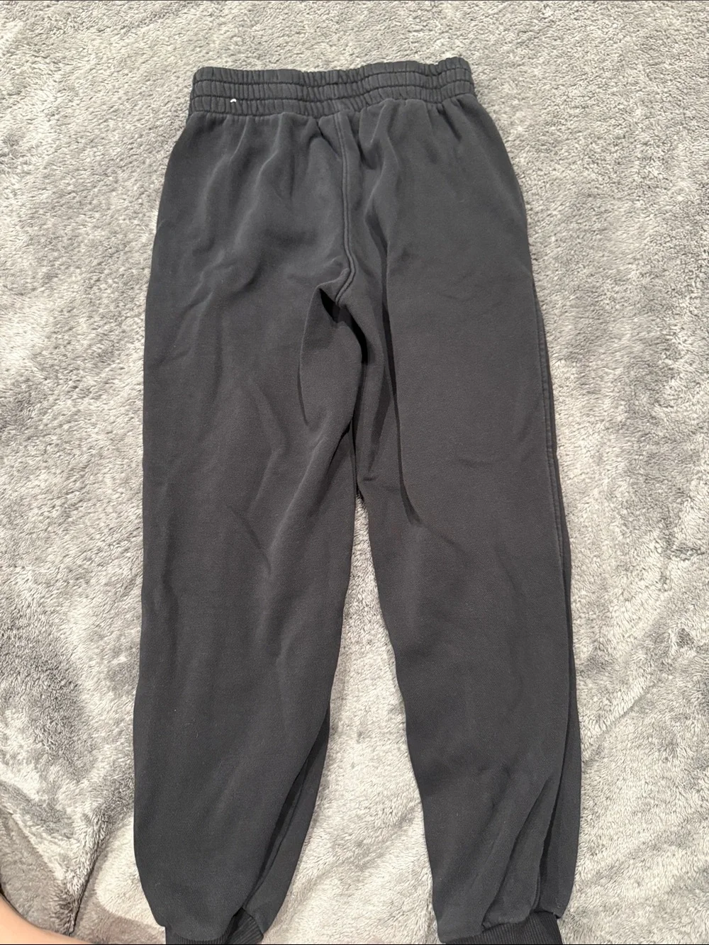 Nike Kids Black Jogger Sweatpants with White Swoosh